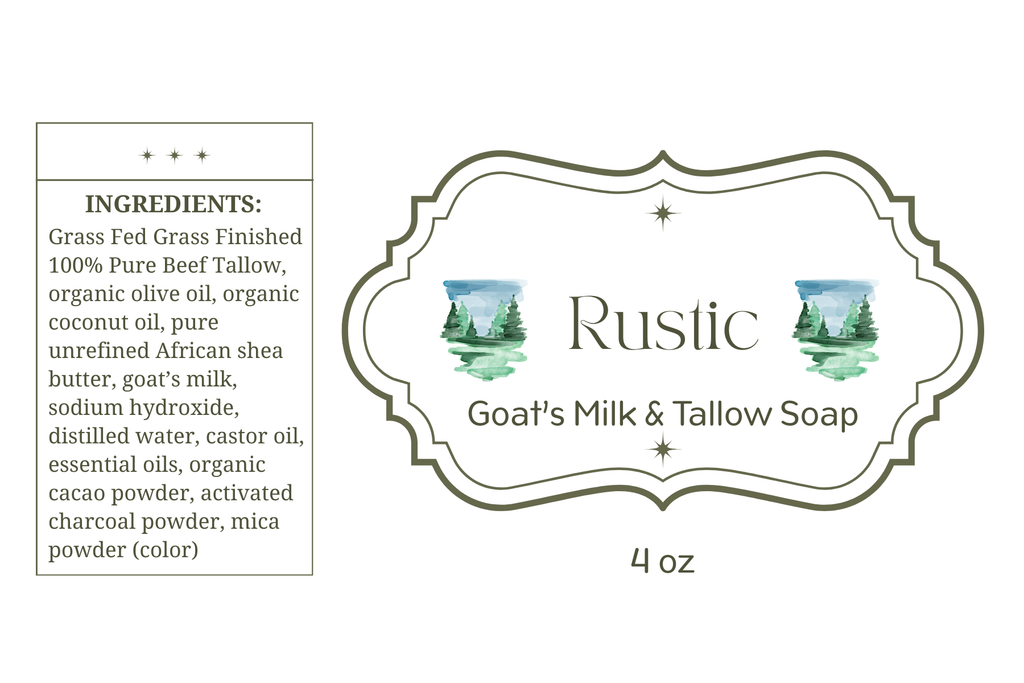 Goat's Milk & Tallow Soap - Rustic