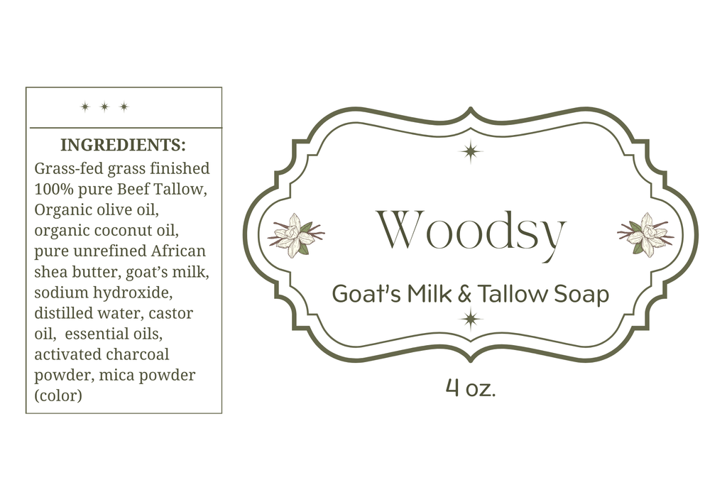 Goat's Milk & Tallow Soap - Woodsy